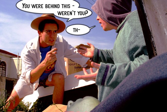 Dick Gunner and the Case of the Rainbow Serpent by Tom McNally Panel 11